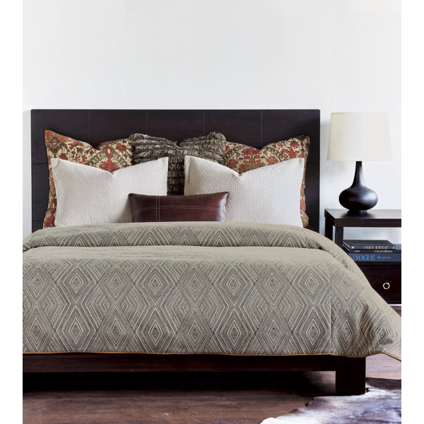 Eastern Accents Naya Gray Geometric Comforter & Reviews Wayfair